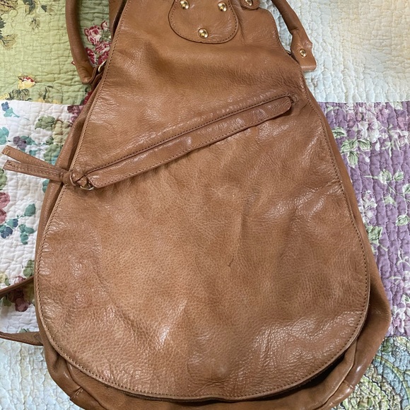 NWOT GENUINE LEATHER BROWN PACKPACK main image 5